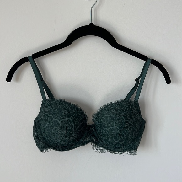 VICTORIAS SECRET Dream Angels Bra - Green Lace - Picture 1 of 3